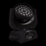 Testa Mobile Wash LED 36x15W RGBW-A-UV su Sfondo Nero