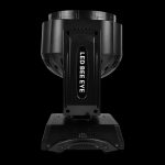 Testa Mobile Wash Zoom 19x15W in Prospettiva Laterale su Sfondo Nero