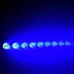 Barra LED a Batteria Accesa Luce Blu