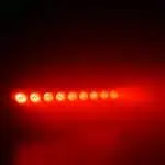 Barra LED a Batteria Accesa Luce Rossa