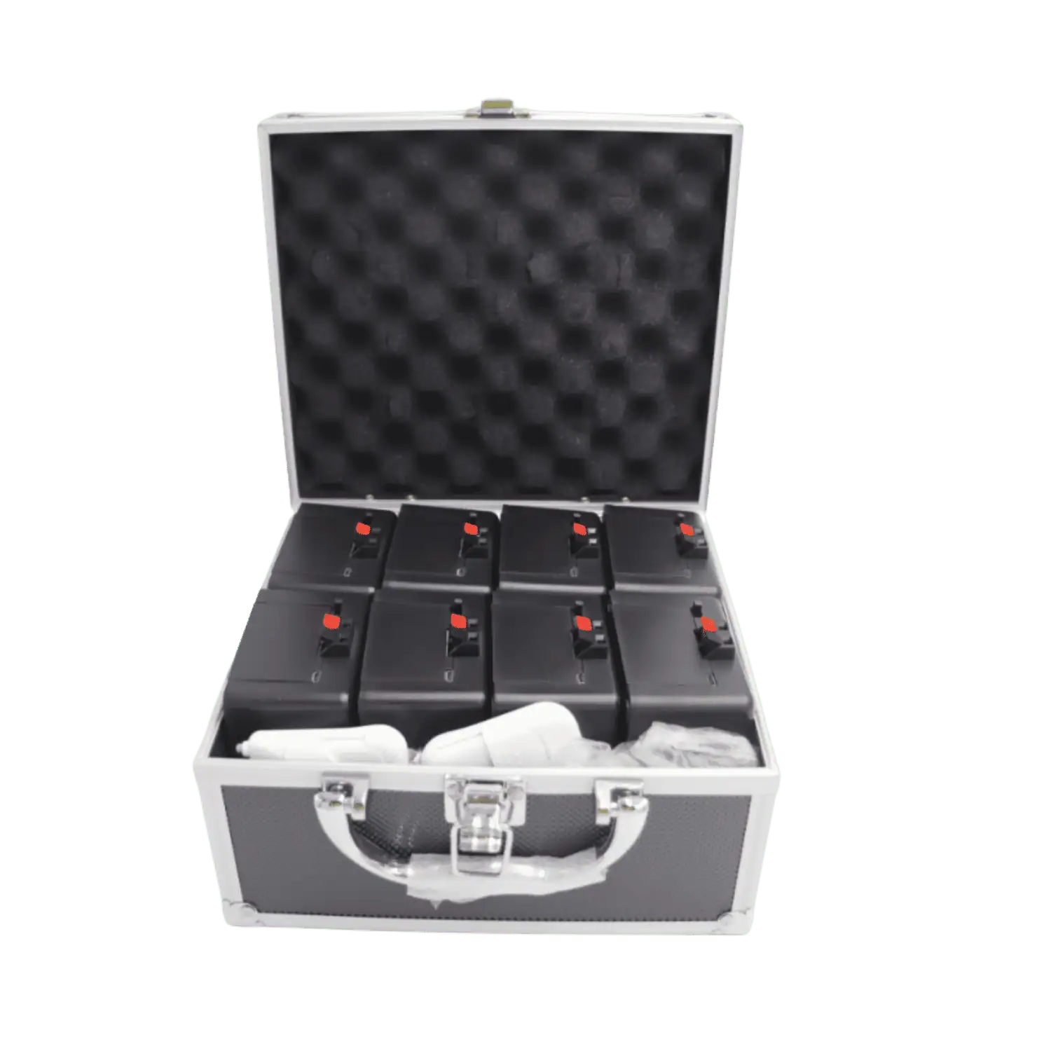 Kit Valigetta Di 8 Accenditori Per Fontane Mini E Medie Fredde Pirotecniche Usa E Getta Con Doppio Telecomando Kit Valigetta Di 8 Accenditori Per Fontane Mini E Medie Fredde Pirotecniche Usa E Getta Con Doppio Telecomando