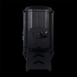 Proiettore Natalizio LED 500W 7 Gobos in Prospettiva Laterale su Sfondo Nero