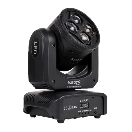 mini testa mobile 4x10w laterale