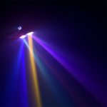 mini testa mobile fascio rgb accesa