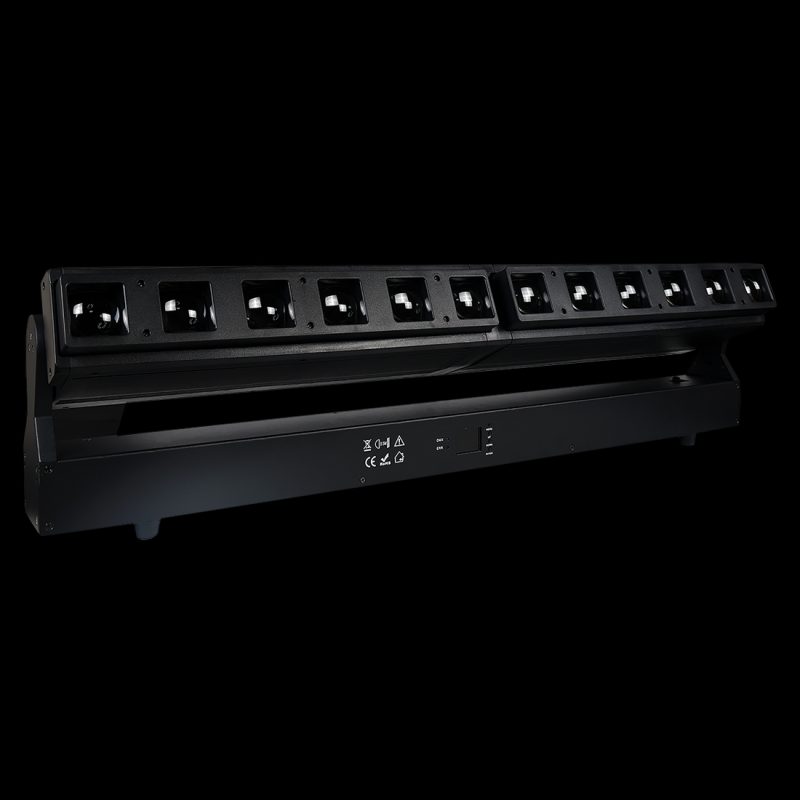 Barra LED RGBW 12x40W Zoom Wash su Sfondo Nero