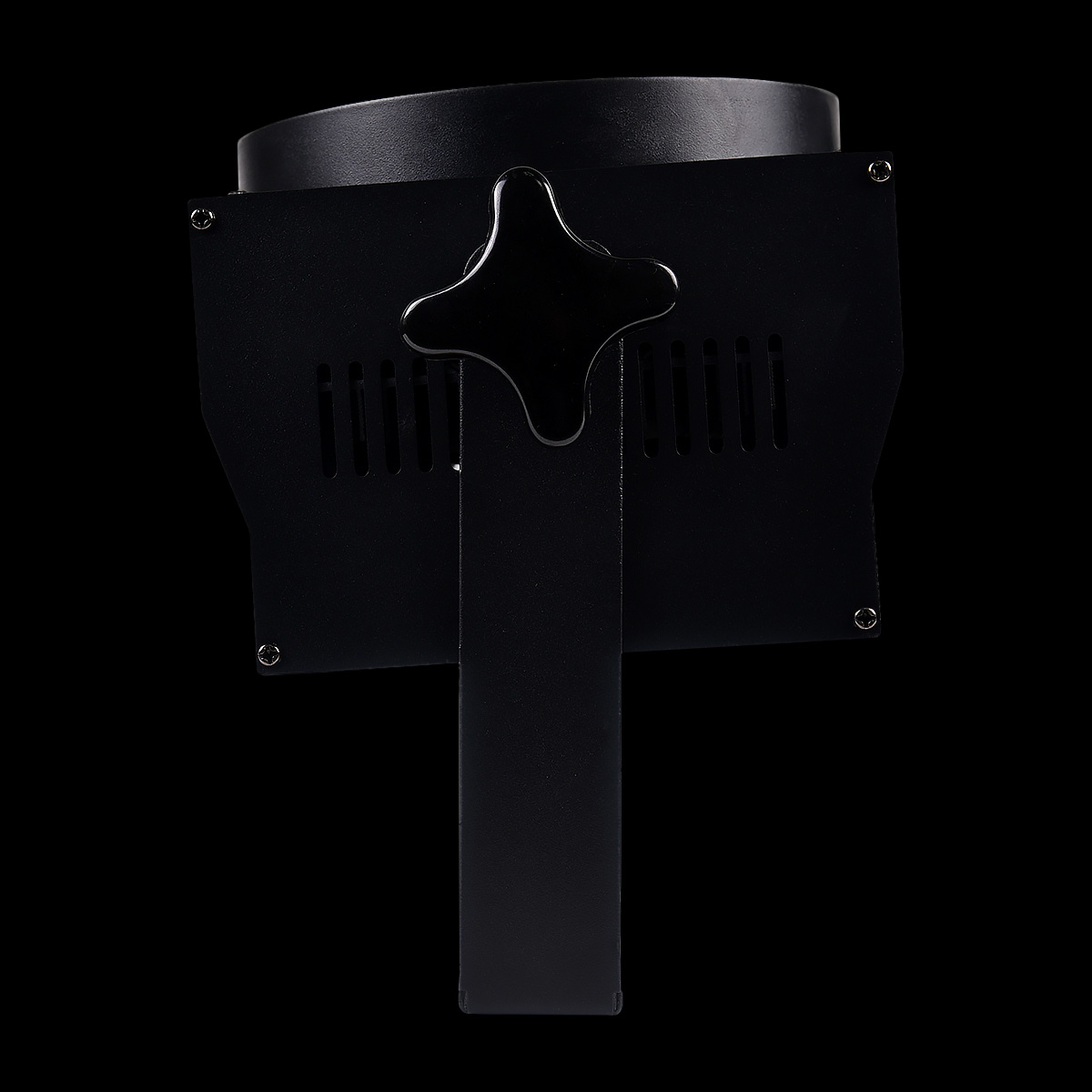 Accecatore Strobo LED 200W Luce Calda in Prospettiva Laterale su Sfondo Nero