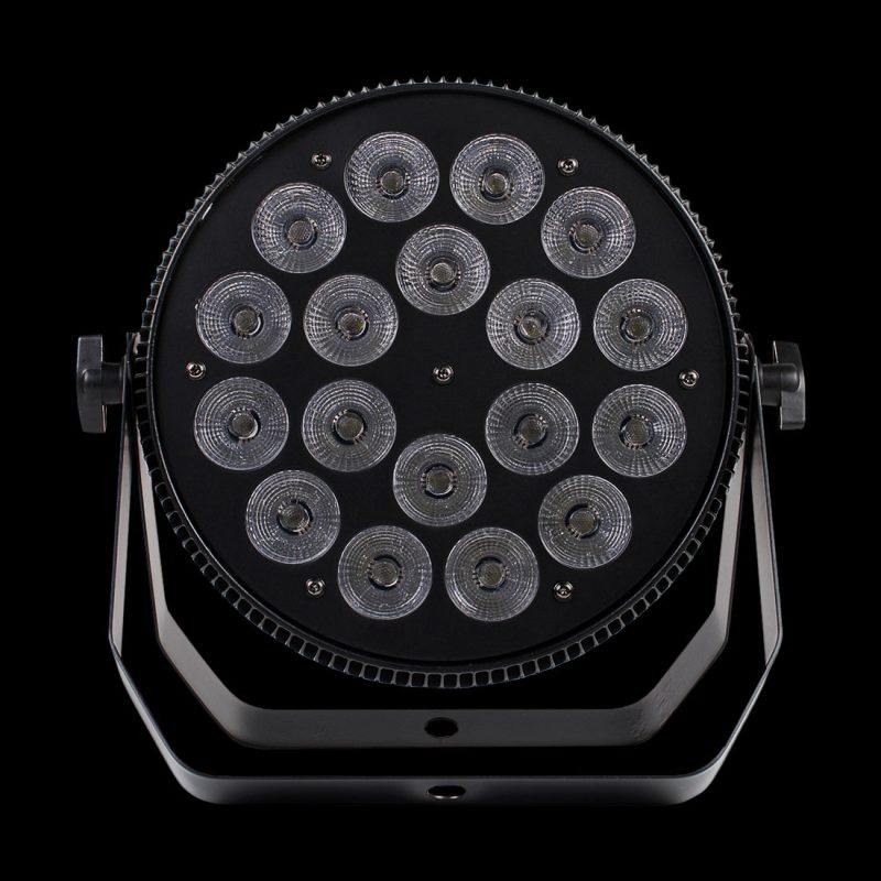 Par LED Slim RGBW 4 in 1 in Prospettiva Frontale