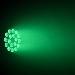 Par LED 18x10 RGBW Acceso Luce Verde