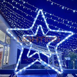 stella luminosa di natale a led da appendere luce bianca fredda