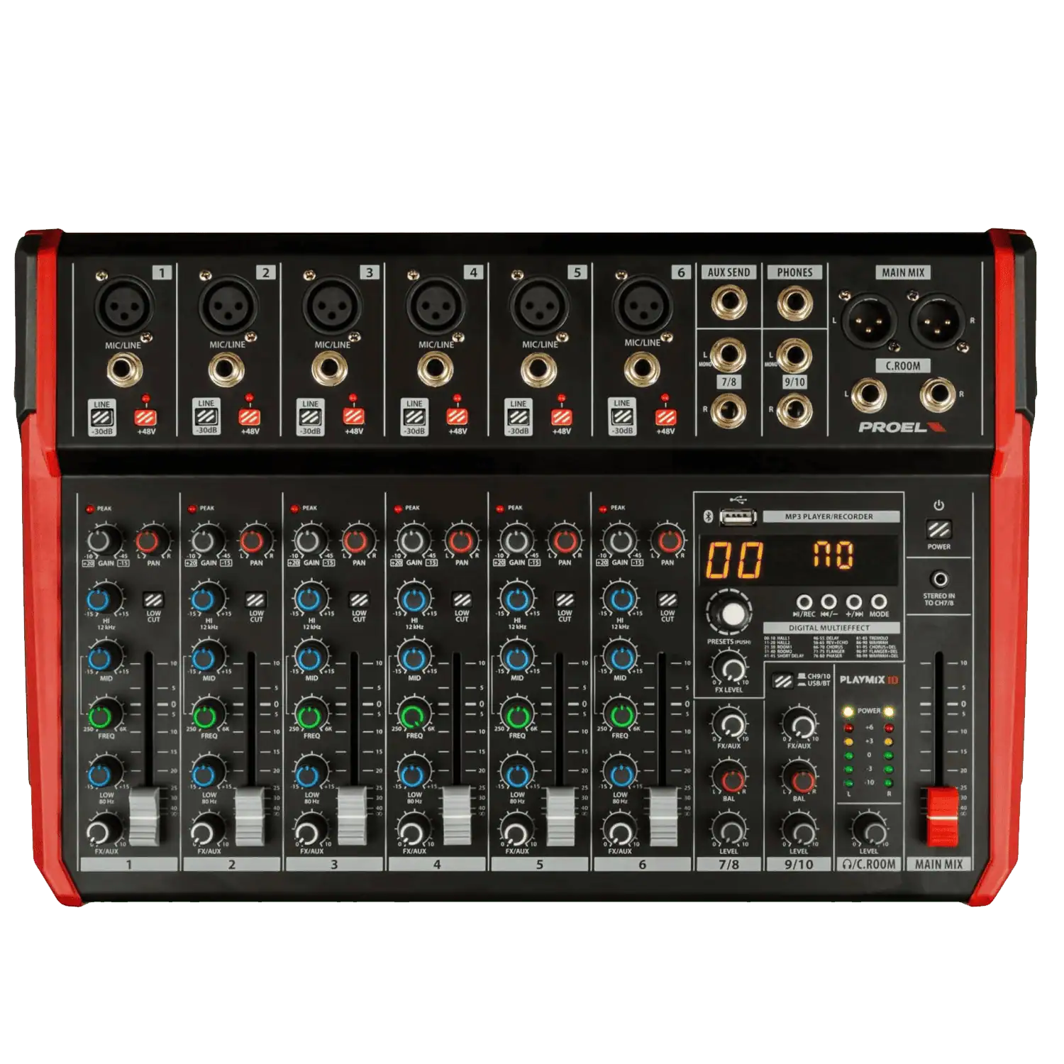 Mixer-compatto-PROEL-PLAYMIX10-a-10-canali-con-lettore-MP3-e-Bluetooth Mixer compatto PROEL PLAYMIX10 a 10 canali con lettore MP3 e Bluetooth