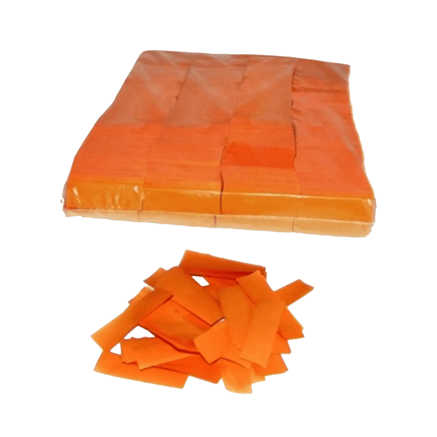 Coriandoli rettangolari confetti colore ARANCIONE in Carta coriandoli a caduta lenta slowfall Carta ignifuga da 1KG