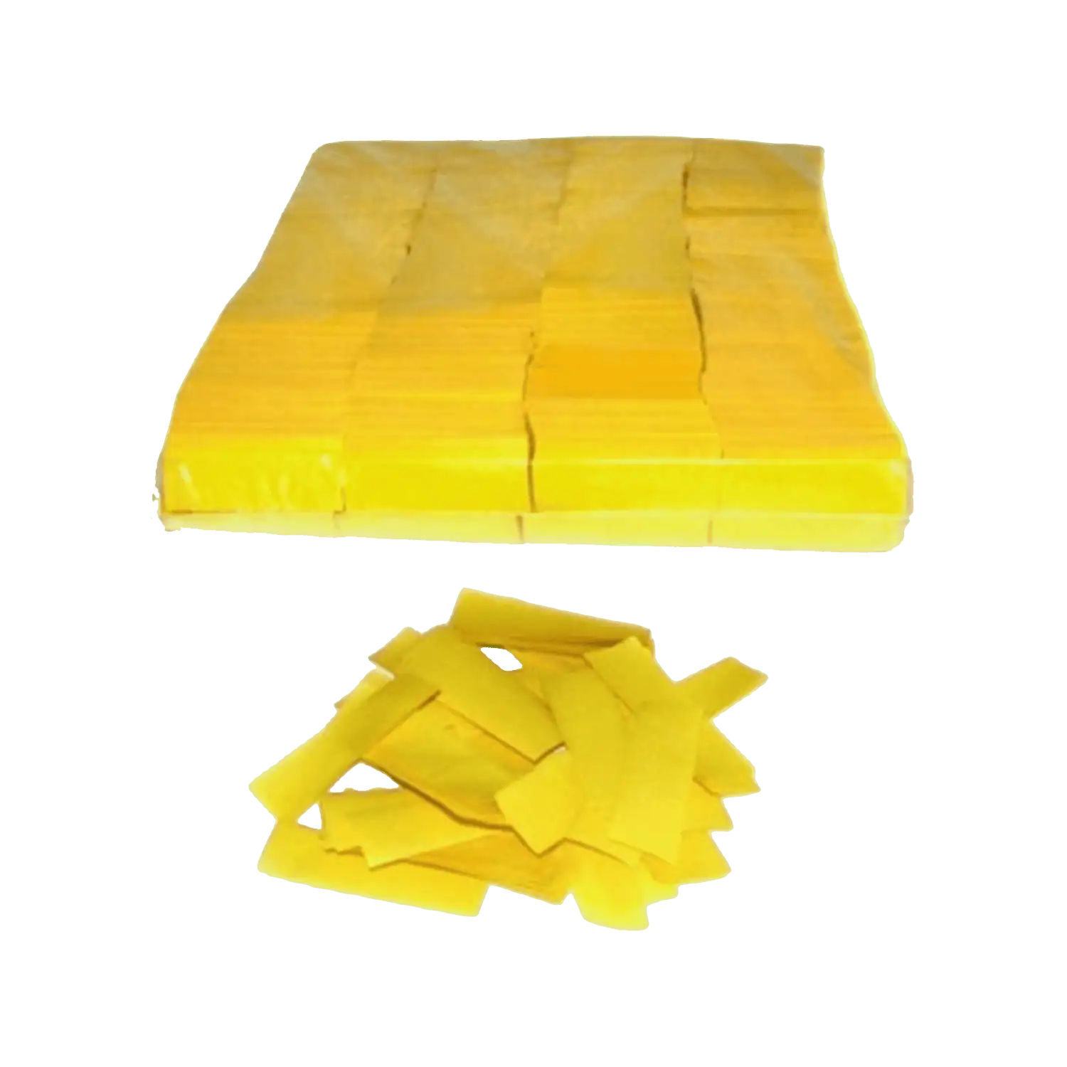 Coriandoli rettangolari confetti colore GIALLO in Carta da 1KG