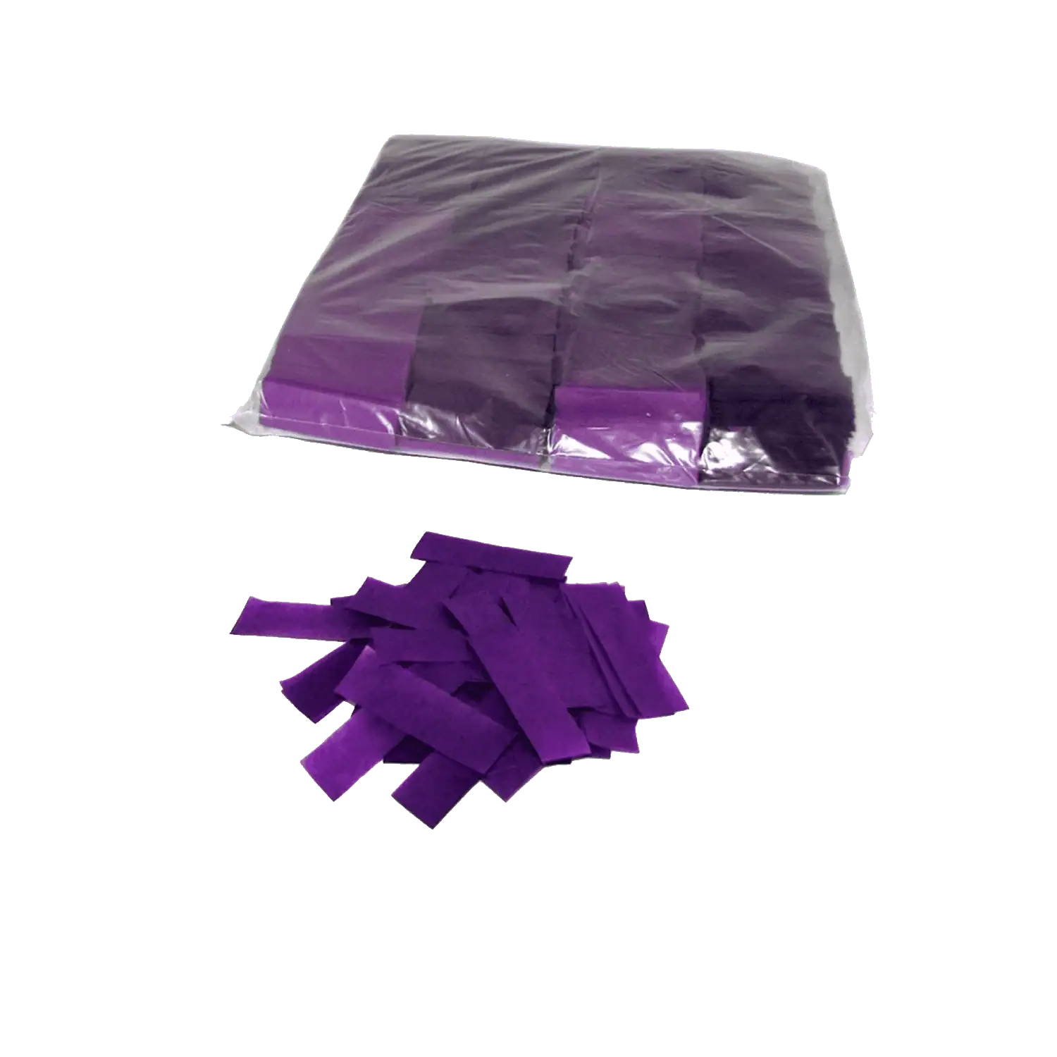 Coriandoli rettangolari confetti colore VIOLA a caduta lenta slowfall Carta ignifuga da 1KG