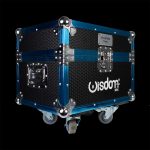 Baule Coppia Cold Spark Machine su Sfondo Nero