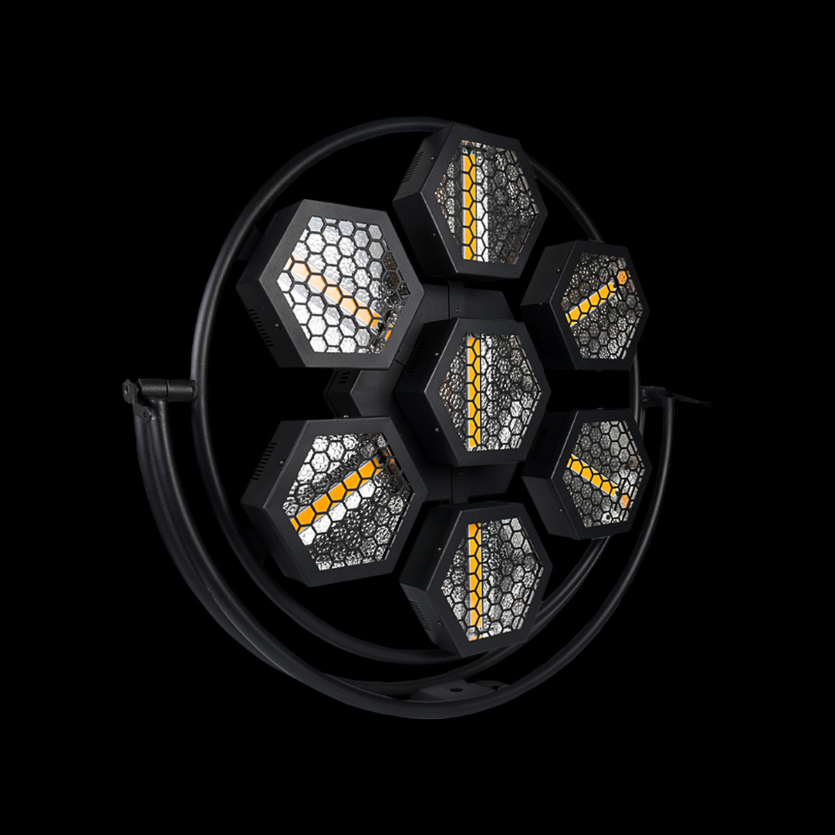 Lampada_Mini_Port_Flower_RGB Lampada Mini Port Flower RGB + Luce Calda su Sfondo Nero