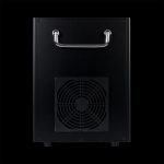 Cold Spark Machine 900w in Prospettiva Laterale su Sfondo Nero