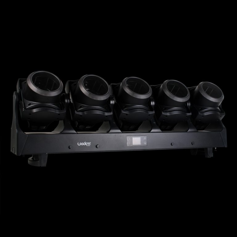 Barra LED Motorizzata Professionale su Sfondo Nero