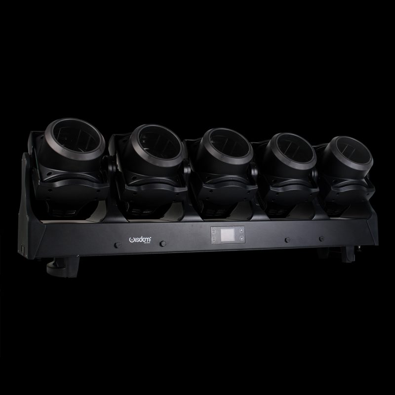 Barra LED Motorizzata Professionale su Sfondo Nero