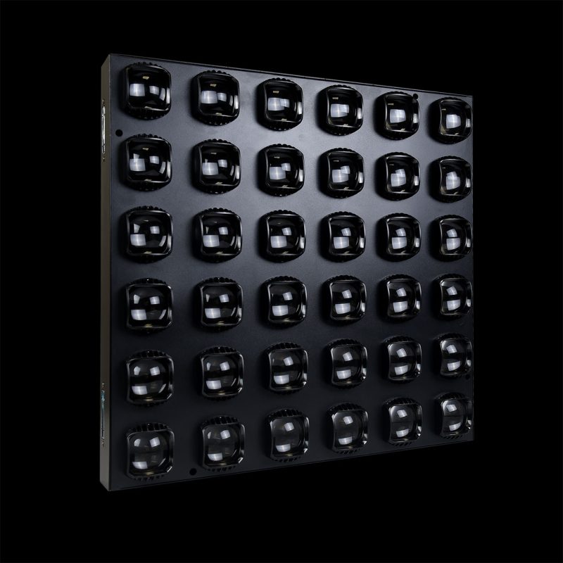Matrix LED 36x15W RGBW Faro Professionale su Sfondo Nero