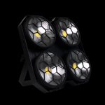 Accecatore Professionale 4x100W LED COB 2 Colori su Sfondo Nero