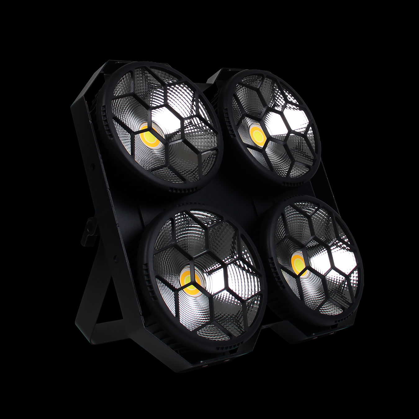 Accecatore_400W_LED_COB_2_Colori Accecatore Professionale 4x100W LED COB 2 Colori su Sfondo Nero